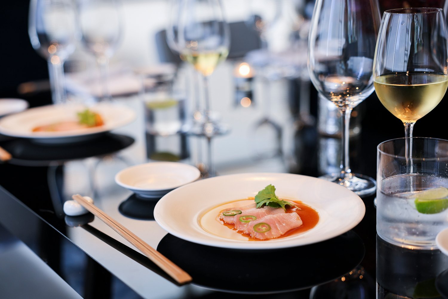 Fish Tataki with white wine