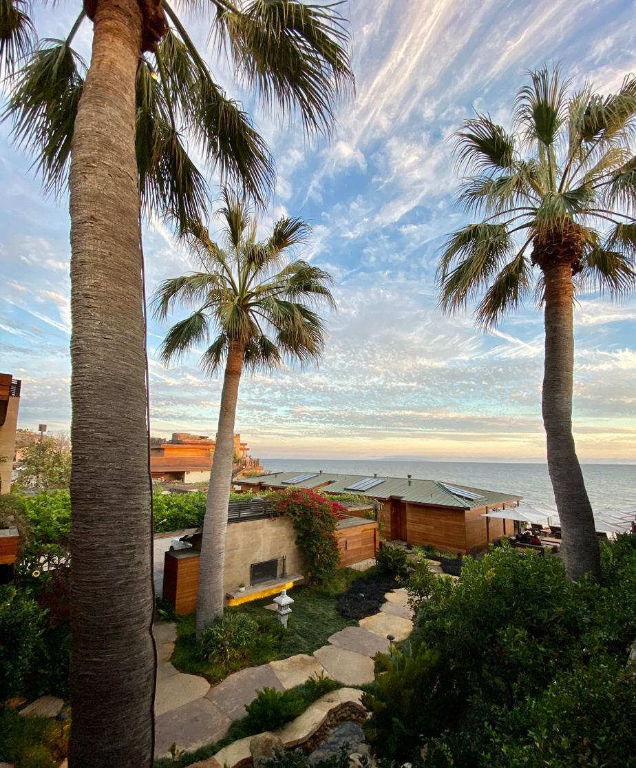 Nobu Hotel Ryokan Malibu aerial shot