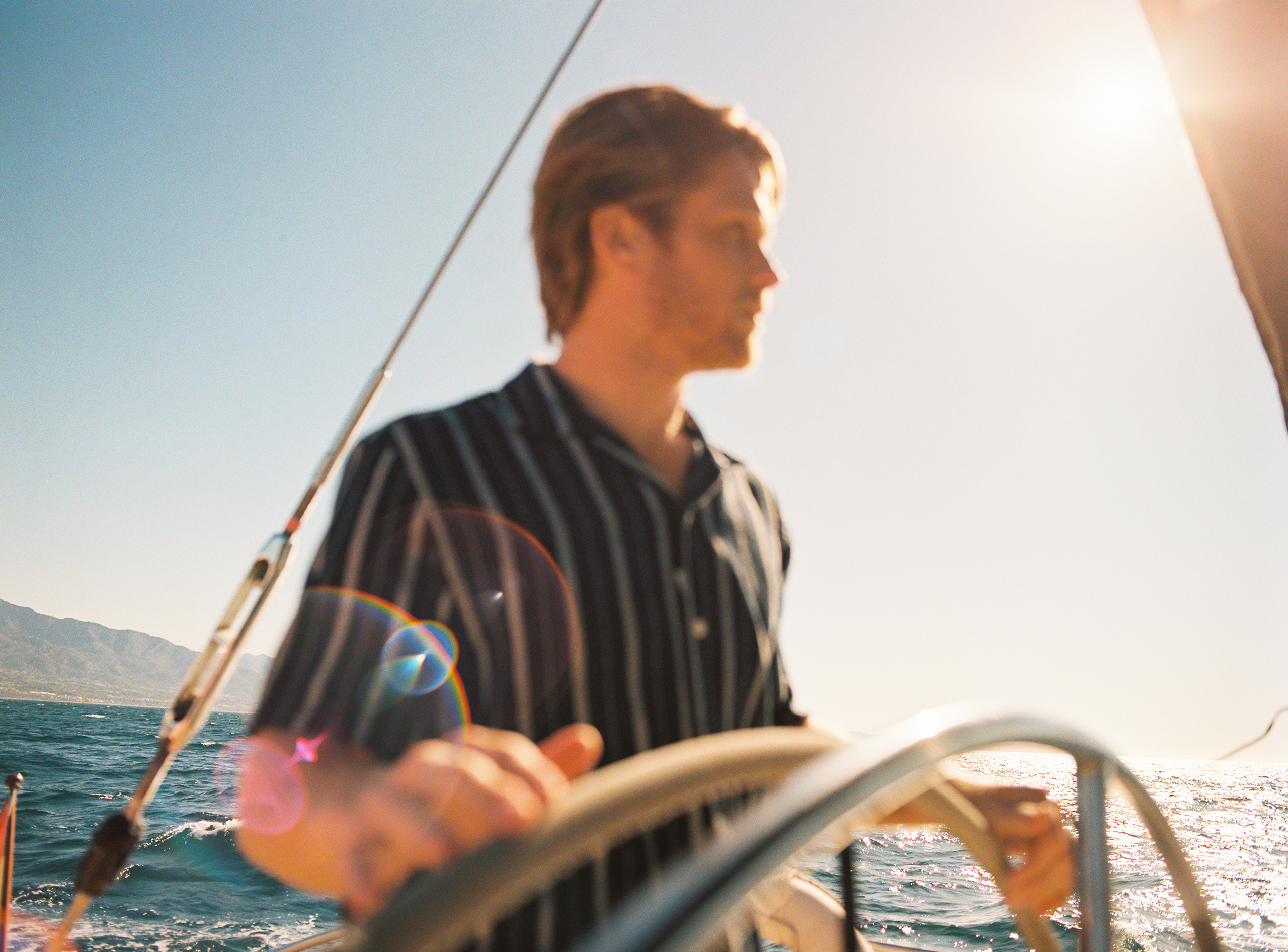 Man driving Yacht